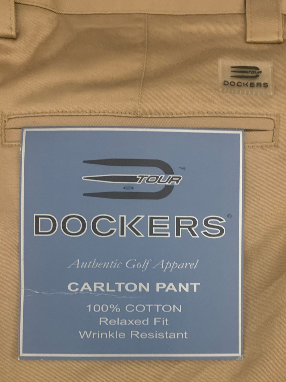 DOCKERS Plain Front Tour Golf Carlton Pant